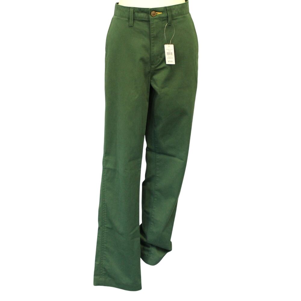 NWT L.L. Bean Comfort Stretch Chino Pants Deep Green 32x34 NEW